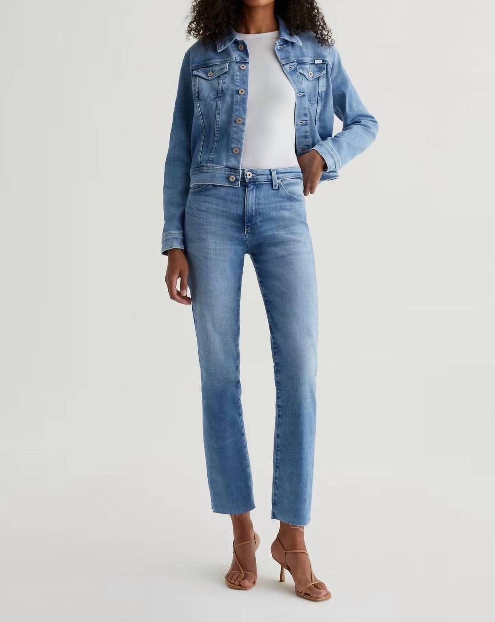 NEW AG JEANS mari slim straight jeans in central coast